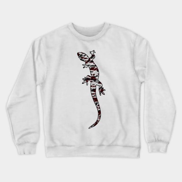 Rotes Tarnfarben Muster Mosaik Style Crewneck Sweatshirt by Destroyed-Pixel